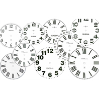 Paper Clock Dials