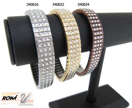 Bracelets - Swarovski Crystal (3 Rows) Stone Rowi Bracelets