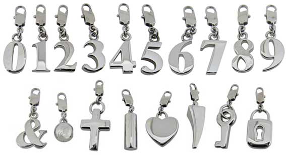 Symbols - Stainless Steel Numbers & Symbols for Bracelets