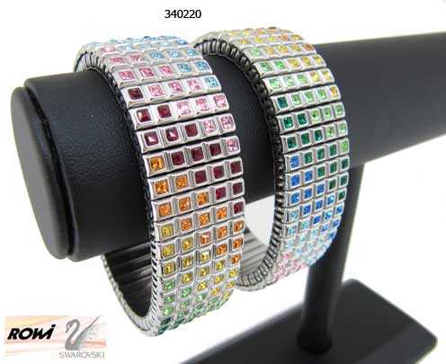 Bracelets - Swarovski Multi Colour Stone Rowi Bracelets