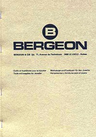 Book - Bergeon ‘Jewellery Tools’ Catalogue
