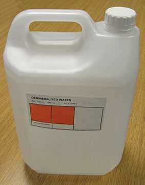 De-Mineralised Water 