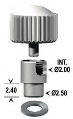 Crowns - Internal Threaded Screwdown Crown (Style A) - ISO Swiss