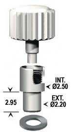 Crowns - Internal Threaded Screwdown Crown (Style D) - ISO Swiss