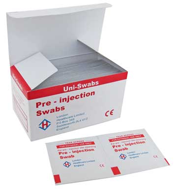 Caflon Antiseptic Wipes Box of 100pcs