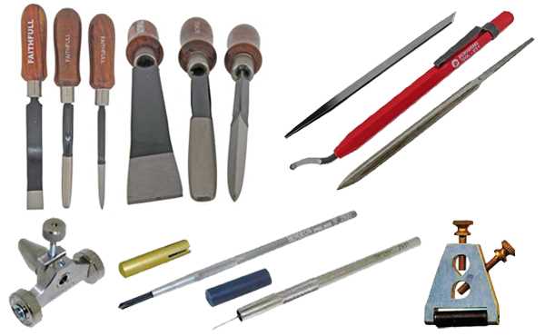 Gravers, Scorpers, Scrapers & Deburring