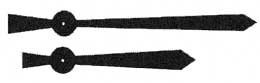 Hands (Clock) - 95mm, Non Colleted