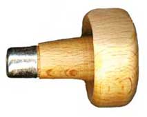 Handle - 40mm Mushroom Wooden Handle (Ø33mm)