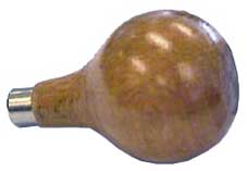 Handle - 60mm Pear Wooden Handle (Ø35mm)