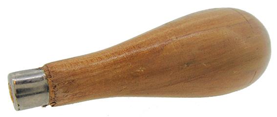 Handle - 90mm Large Pear Wooden Handle (Ø27mm)    