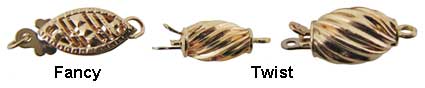 Pearl & Bead 9ct Catches