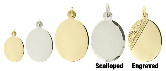 Pendants - Oval Disc Pendants