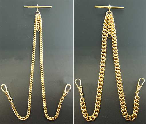 Alberts - Gold Plated Double Curb Watch Alberts
