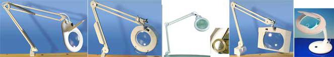 Lighting - Lamps With Magnifying Lens