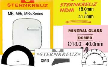 Mineral Watch Glasses