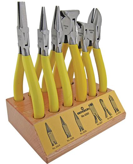 Pliers - Set of 6 on Stand - Bergeon 6283