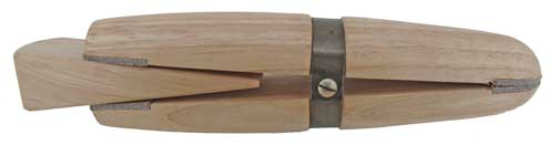Ring Holding - Wedge Ring Clamp (Wood) with Leather Jaws