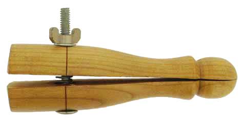 Ring Holding - Wedge Ring Clamp (Wood) with Wood Jaws & Side Locking Screw 