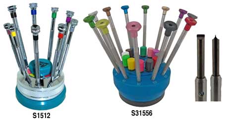 Screwdriver Set - A*F Swiss - on Revolving Stand
