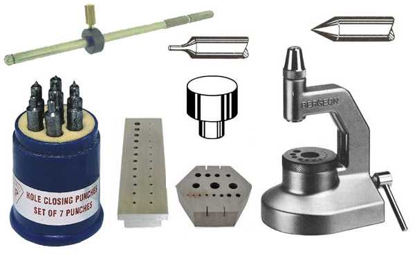 Staking Sets Including Watch & Clock Staking Blocks & Punches