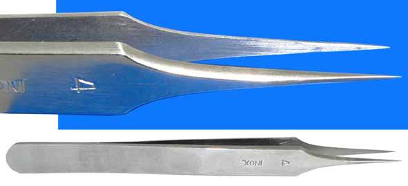 Tweezers - Dumont No.4 Tweezers (Extra Fine Tips)