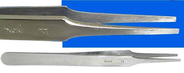 Tweezers - Dumont No.F Tweezers (Broad Flat Tips)