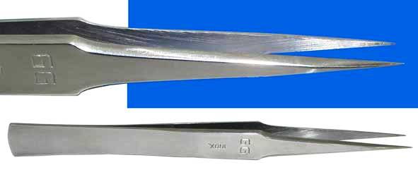 Tweezers - Dumont No.GG Tweezers (Fine Long Heavy Duty Tips)