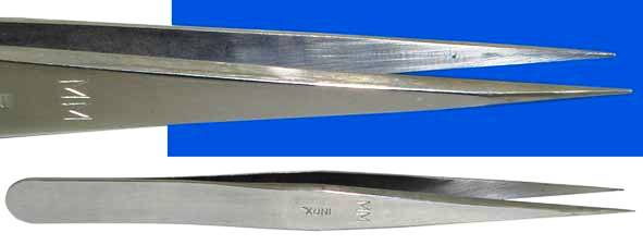 Tweezers - Dumont No.MM Tweezers (Fine Long Heavy Duty Tips)