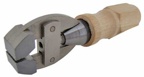 Vices - Hand Held Vice, 15mm Jaw Width with Rotating Wooden Handle