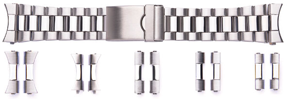 Bracelets - 22, 24, 26mm Centre Fold Safety Clasp Bracelet