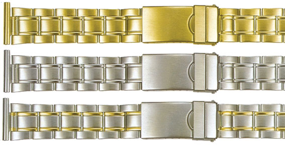 Bracelets - 18 to 20mm Centre Fold Safety Clasp Bracelet