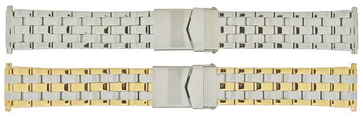 Bracelets - 18 to 22mm Centre Fold Safety Clasp Bracelet
