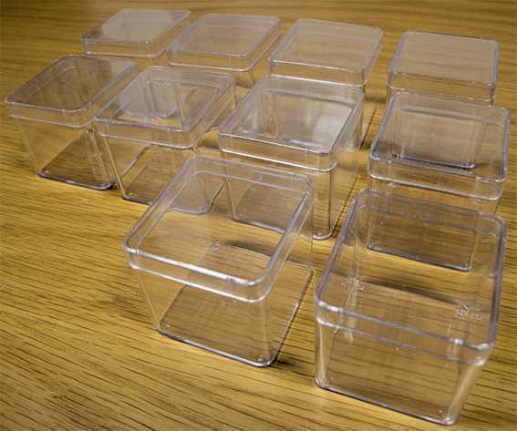 Storage Boxes - 45 x 45 x 45mm