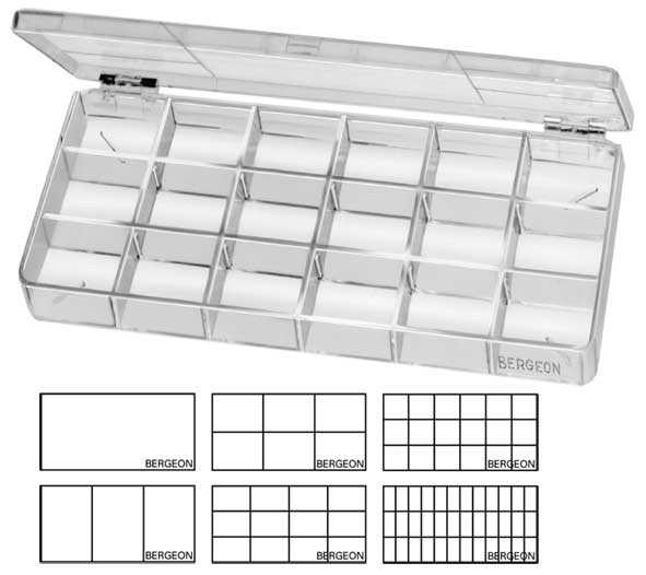 Storage Boxes - 200 x 98 x 21mm, Bergeon Swiss