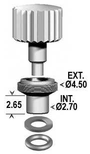 Crowns - External Threaded Screwdown Crown (Style F) - ISO Swiss