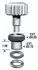 Crowns - External Threaded Screwdown Crown (Style G) - ISO Swiss