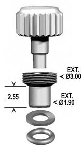 Crowns - External Threaded Screwdown Crown (Style I) - ISO Swiss