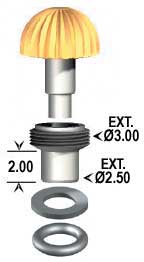 Crowns - External Threaded Screwdown Crown (Style J) - ISO Swiss