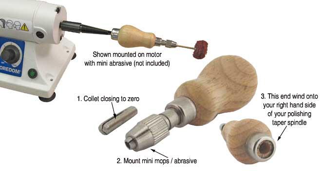 Taper Spindle Mounting Pin Vice