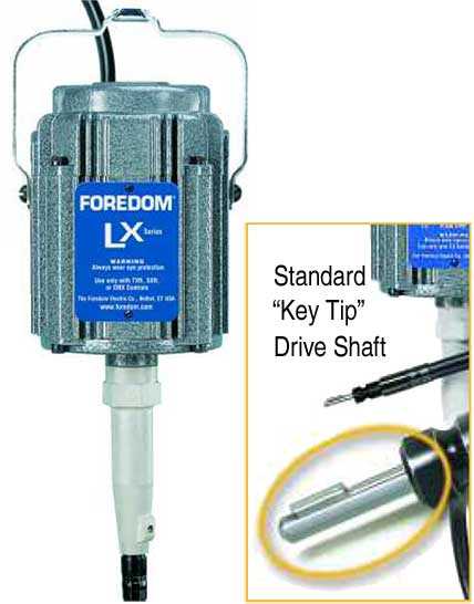 Pendant Motor - LX High Torque Motor, Low Speed - Foredom 