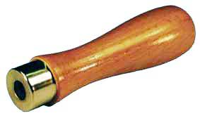 Handle - 115mm Straight Wooden "Twist On" Handle (Ø30mm)