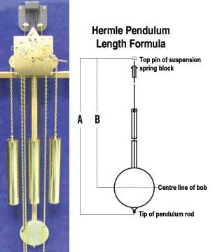 Clock Movement - Hermle 1151.053 Triple Chime Long Case