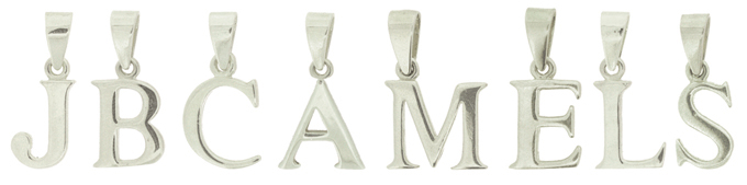 Initials - Silver "Chunky" Initials (Height 12mm)