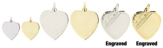 Pendants - Heart Disc Pendants