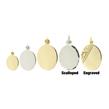 Oval Disc Pendants