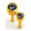 Black Diamond & Rock Crystal "Caflon" Studs