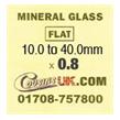 Watch Mineral Glasses 0.80mm (Thin)