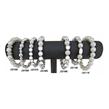 Faux Pearls & Silver Bracelets