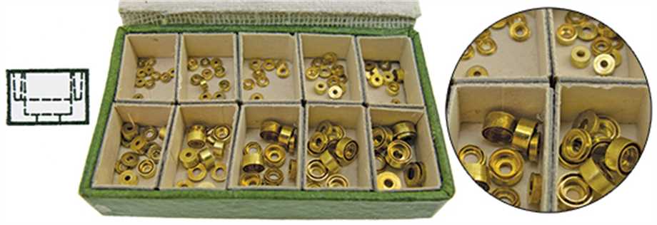 Jewel Settings, Brass (Clock)