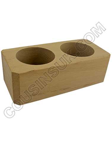 2 Compartment Wooden Stand